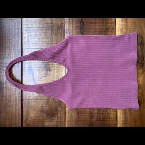 Pink rubbed halter top